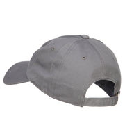 Winter with Snowflakes Embroidered Unstructured Washed Cap