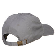 Winter with Snowflakes Embroidered Unstructured Washed Cap