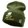 Licensed Seabees Logo Embroidered Long Beanie Made in USA