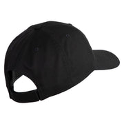 U.S. Marine Corps 4th Marine Division Embroidered 6 Panel Unstructured Cotton Twill Cap Made in USA - Black OSFM