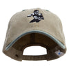 Quarterback Established Embroidered Pigment Dyed Wash Cap - Khaki-Green OSFM