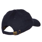 Winter with Snowflakes Embroidered Unstructured Washed Cap