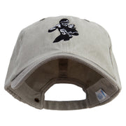 Quarterback Established Embroidered Pigment Dyed Wash Cap - Beige-Green OSFM