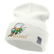 Licensed Seabees Logo Embroidered Long Beanie Made in USA