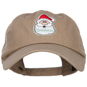 Christmas Santa Claus Patched Unstructured Cap