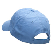 Thunder Cloud Embroidered Low Profile Dyed Cotton Twill Cap