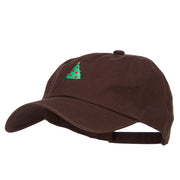 Christmas Tree Embroidered Unstructured Cap