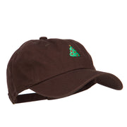 Christmas Tree Embroidered Unstructured Cap