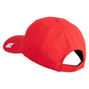 Marine Veteran Embroidered 6 Panel Unstructured Cotton Twill Cap Made in USA - Red OSFM