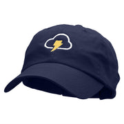 Thunder Cloud Embroidered Low Profile Dyed Cotton Twill Cap