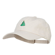 Christmas Tree Embroidered Unstructured Cap