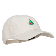 Christmas Tree Embroidered Unstructured Cap