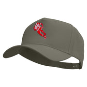 American Football Running Five Panels Pro Style Trucker Mesh Cap - Grey OSFM