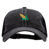 Corn Embroidered Pigment Dyed Mesh Cap