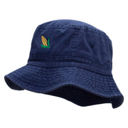 Corn On The Cob Embroidered Bucket Hat