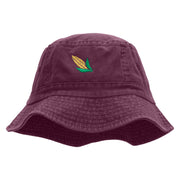 Corn On The Cob Embroidered Bucket Hat