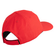 United States Marines Semper Fi Emblem Embroidered 6 Panel Unstructured Cotton Twill Cap Made in USA - Red OSFM