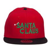 Santa Claus Embroidered Snapback Cap