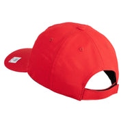 Devil Dog Embroidered 6 Panel Unstructured Cotton Twill Cap Made in USA - Red OSFM