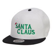 Santa Claus Embroidered Snapback Cap