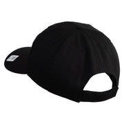 Devil Dog Embroidered 6 Panel Unstructured Cotton Twill Cap Made in USA - Black OSFM