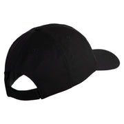 Devil Dog Embroidered 6 Panel Unstructured Cotton Twill Cap Made in USA - Black OSFM