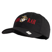 Ooh Rah Embroidered 6 Panel Unstructured Cotton Twill Cap Made in USA - Black OSFM