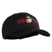 Ooh Rah Embroidered 6 Panel Unstructured Cotton Twill Cap Made in USA - Black OSFM