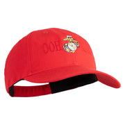 Ooh Rah Embroidered 6 Panel Unstructured Cotton Twill Cap Made in USA - Red OSFM