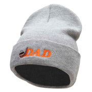 The Dad Pipe Embroidered 12 Inch Long Knitted Beanie