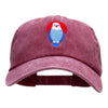 Patriotic Eagle Motif Embroidered Unstructured Cotton Cap