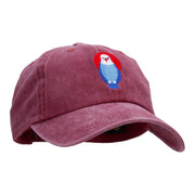 Patriotic Eagle Motif Embroidered Unstructured Cotton Cap