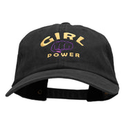 Girl Power Embroidered Unstructured Pigment Dyed Cap