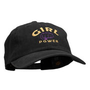 Girl Power Embroidered Unstructured Pigment Dyed Cap