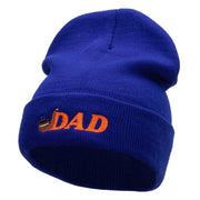 The Dad Pipe Embroidered 12 Inch Long Knitted Beanie