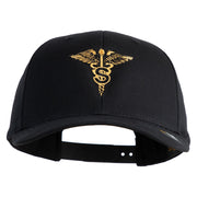 U.S. Army Specialist Corps Embroidered Retro Cotton Blend Snapback Cap - Black OSFM