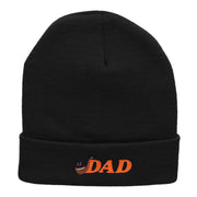 The Dad Pipe Embroidered 12 Inch Long Knitted Beanie