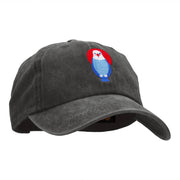 Patriotic Eagle Motif Embroidered Unstructured Cotton Cap