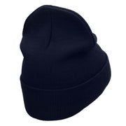 The Dad Pipe Embroidered 12 Inch Long Knitted Beanie