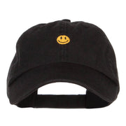 Mini Smile Face Embroidered Pet Spun Cap