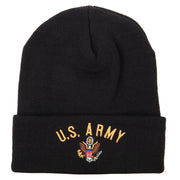 US Army Logo Embroidered Long Beanie