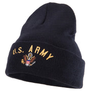 US Army Logo Embroidered Long Beanie