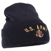 US Army Logo Embroidered Long Beanie