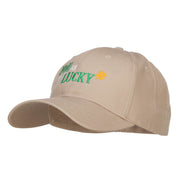 You Are My Lucky Embroidered Cotton Cap