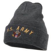 US Army Logo Embroidered Long Beanie