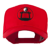 Martial Arts Logo Yin and Yang Embroidered Cap