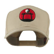 Martial Arts Logo Yin and Yang Embroidered Cap