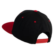 Yosemite National Park Patched Classic Snapback Wool Blend 2 Tone Cap - Black-Red OSFM
