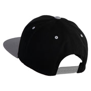 Yosemite National Park Patched Classic Snapback Wool Blend 2 Tone Cap - Black-Silver OSFM
