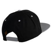 Yosemite National Park Patched Classic Snapback Wool Blend 2 Tone Cap - Black-Silver OSFM